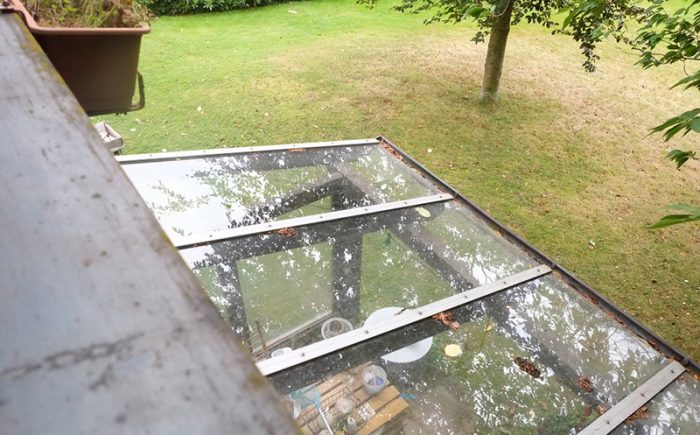 Überdachung der Terrasse