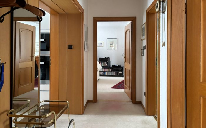 Blick in die Wohnung im Erdgeschoss